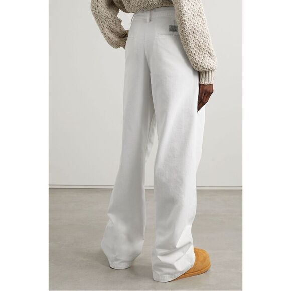 Denimist Women's White Wide Leg Relaxed Blair Double Pleated Pant Size 32 NWOT - Picture 8 of 14